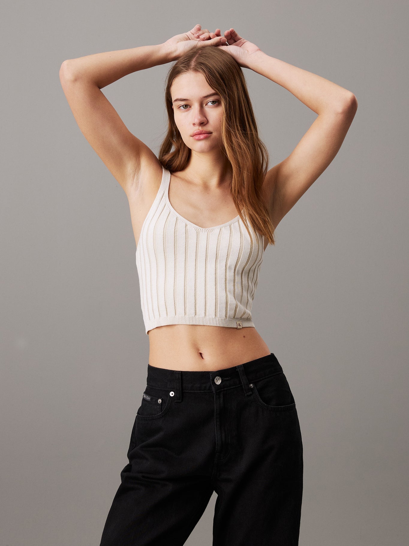 Top Calvin Klein Women Ivory Top