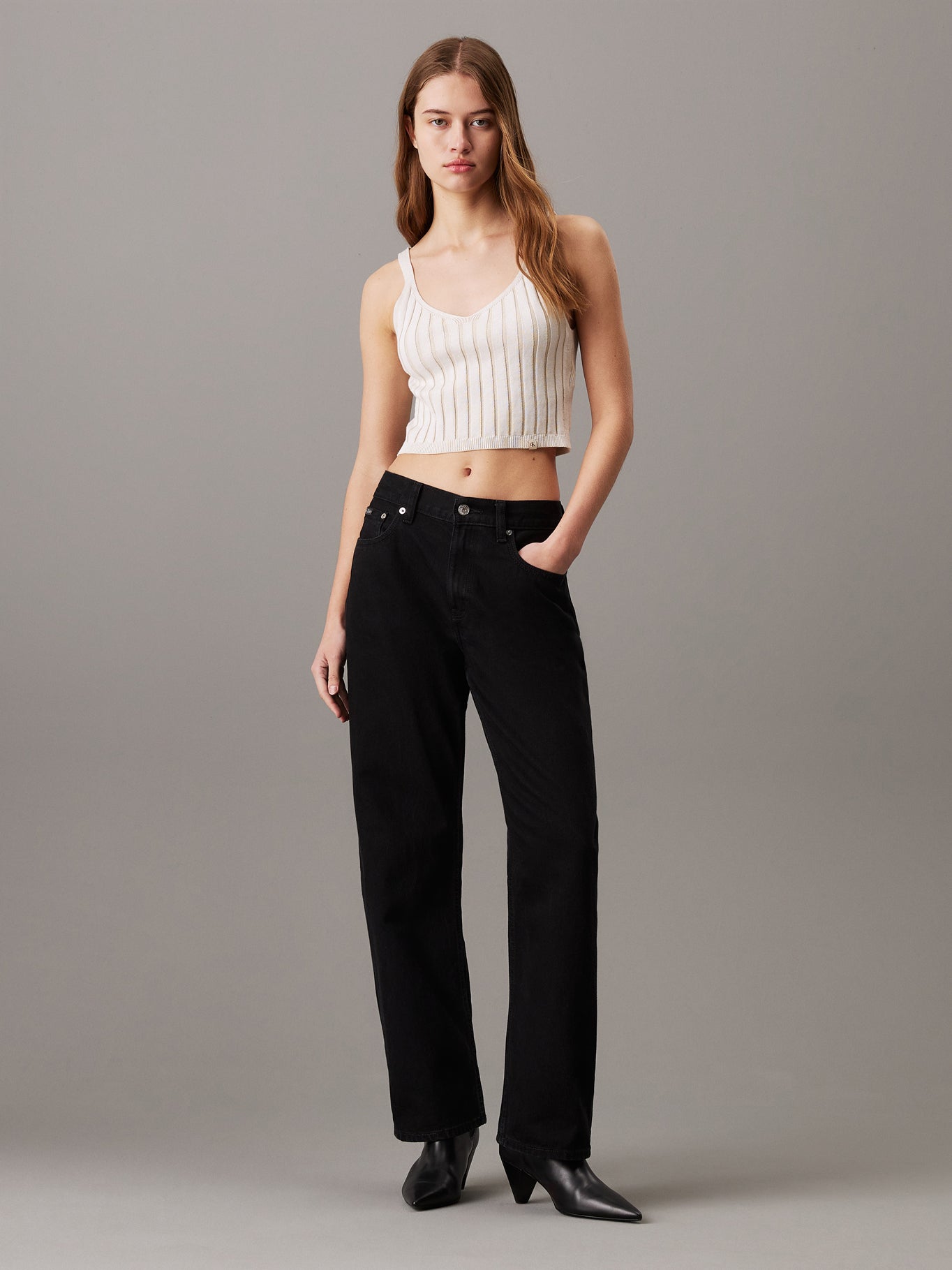 Top Calvin Klein Women Ivory Top