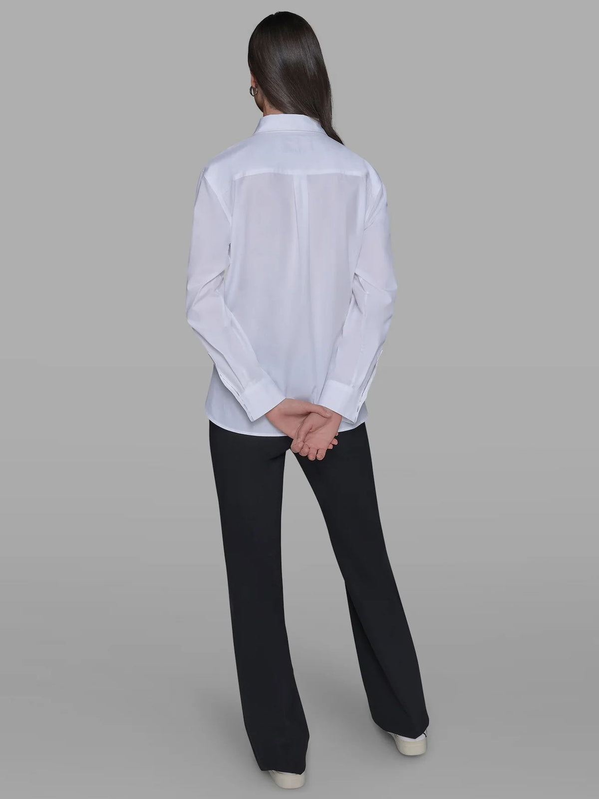 Camisa Manga Larga Blanca Mujer Karl Lagerfeld