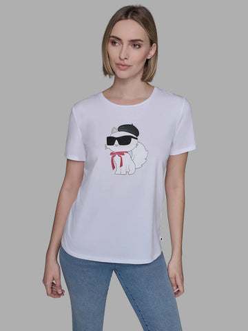 Camiseta Blanca Mujer Karl Lagerfeld