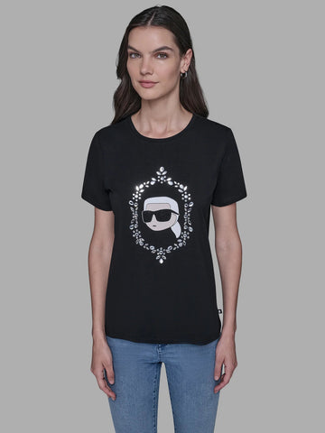 Camiseta Negra Mujer Karl Lagerfeld