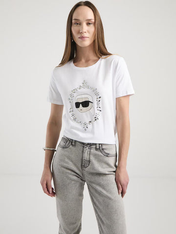 Camiseta Blanca Mujer Karl Lagerfeld