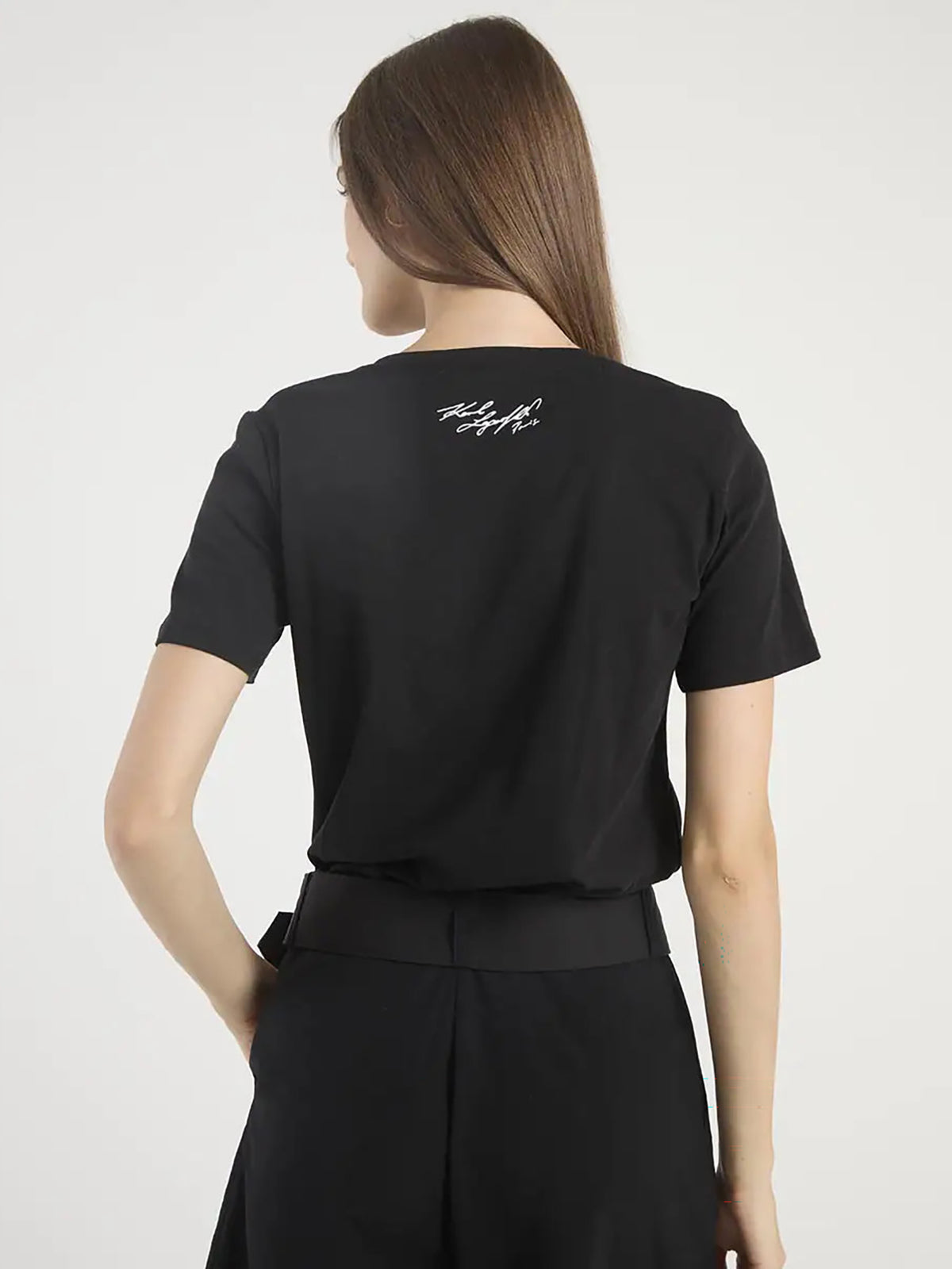 Camiseta Negra Mujer Karl Lagerfeld