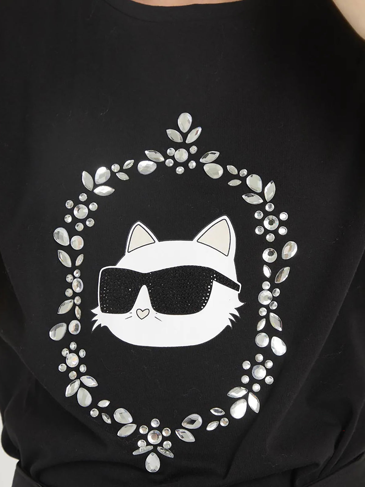Camiseta Negra Mujer Karl Lagerfeld