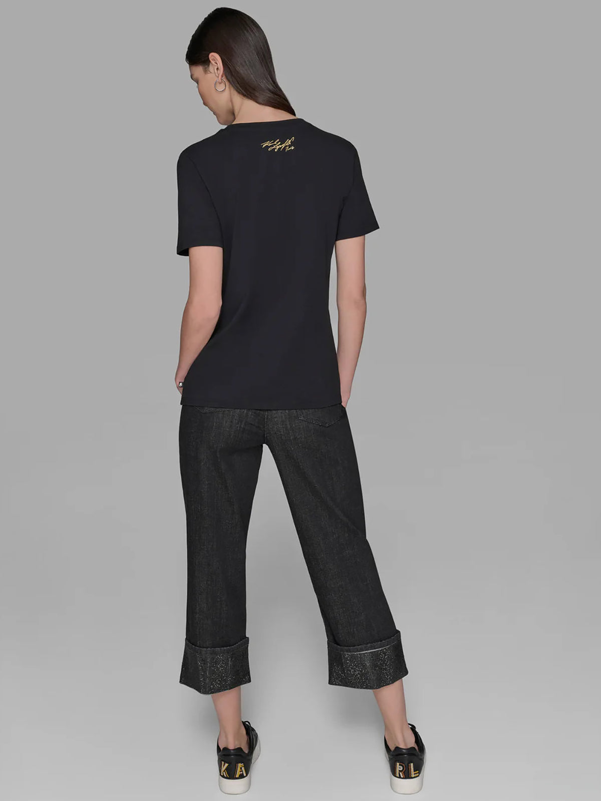 Camiseta Negra Mujer Karl Lagerfeld