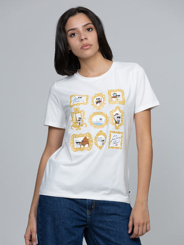 Camiseta Blanca Mujer Karl Lagerfeld
