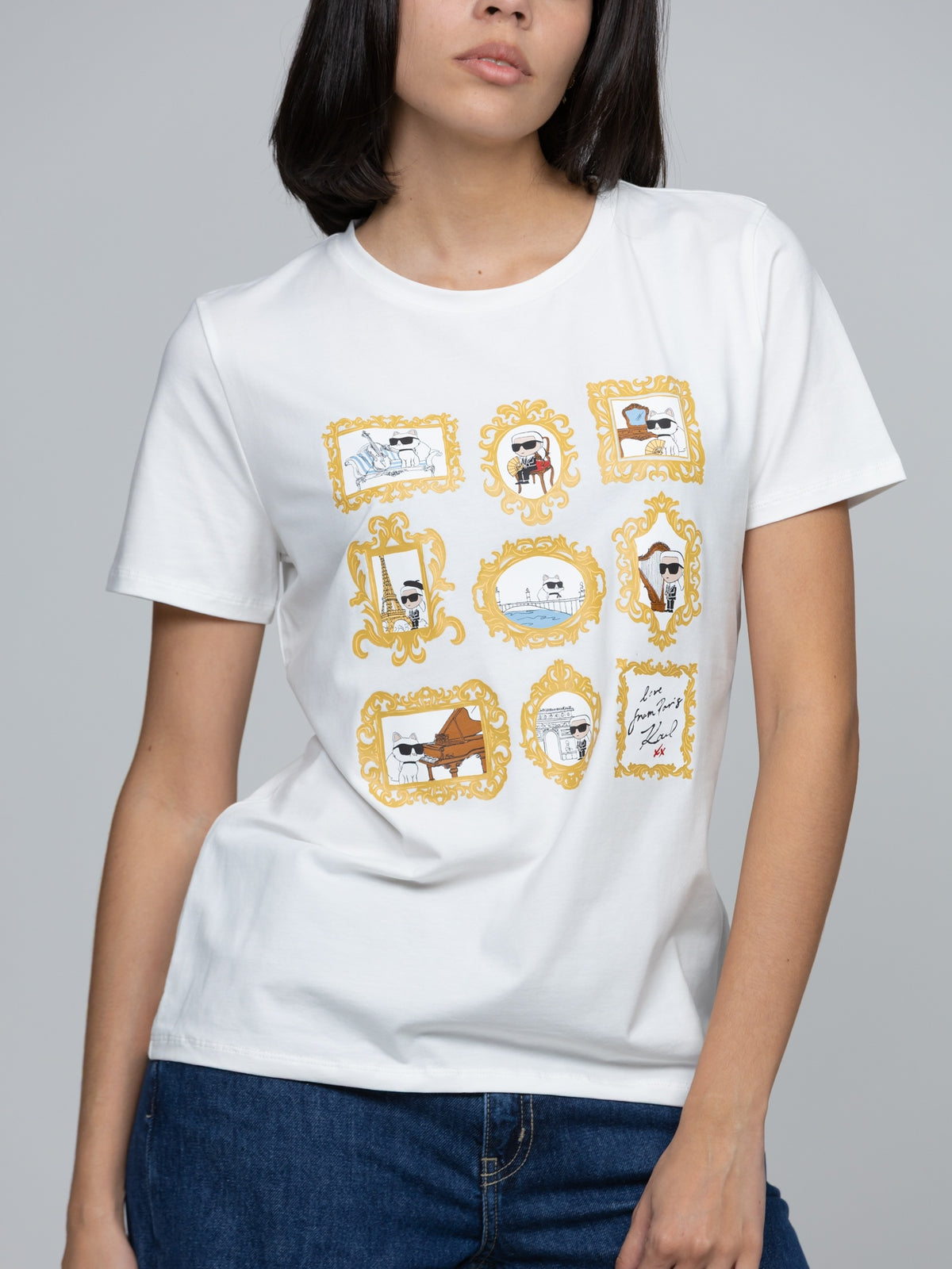 Camiseta Blanca Mujer Karl Lagerfeld