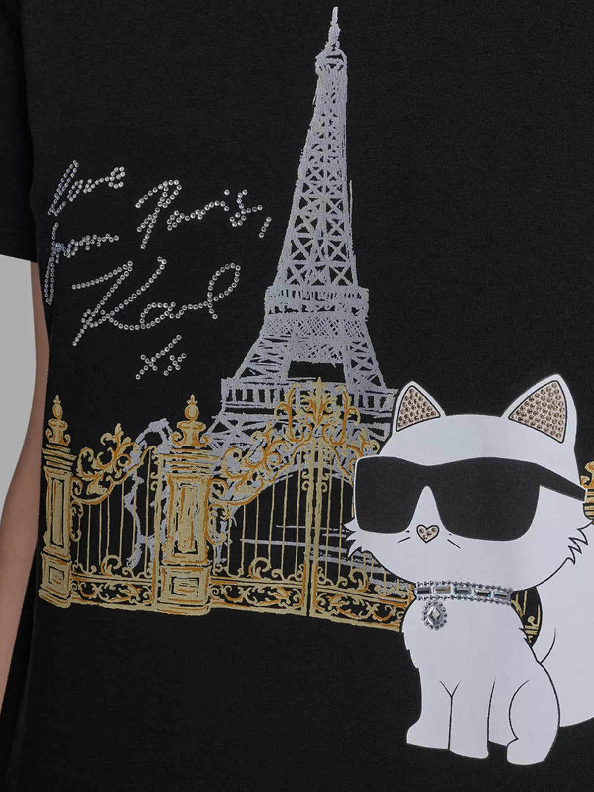 Camiseta Negra Mujer Karl Lagerfeld
