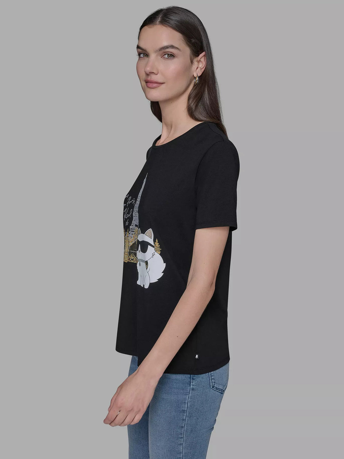 Camiseta Negra Mujer Karl Lagerfeld
