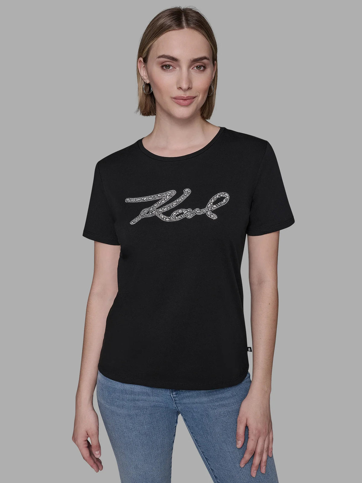Camiseta Negra Mujer Karl Lagerfeld