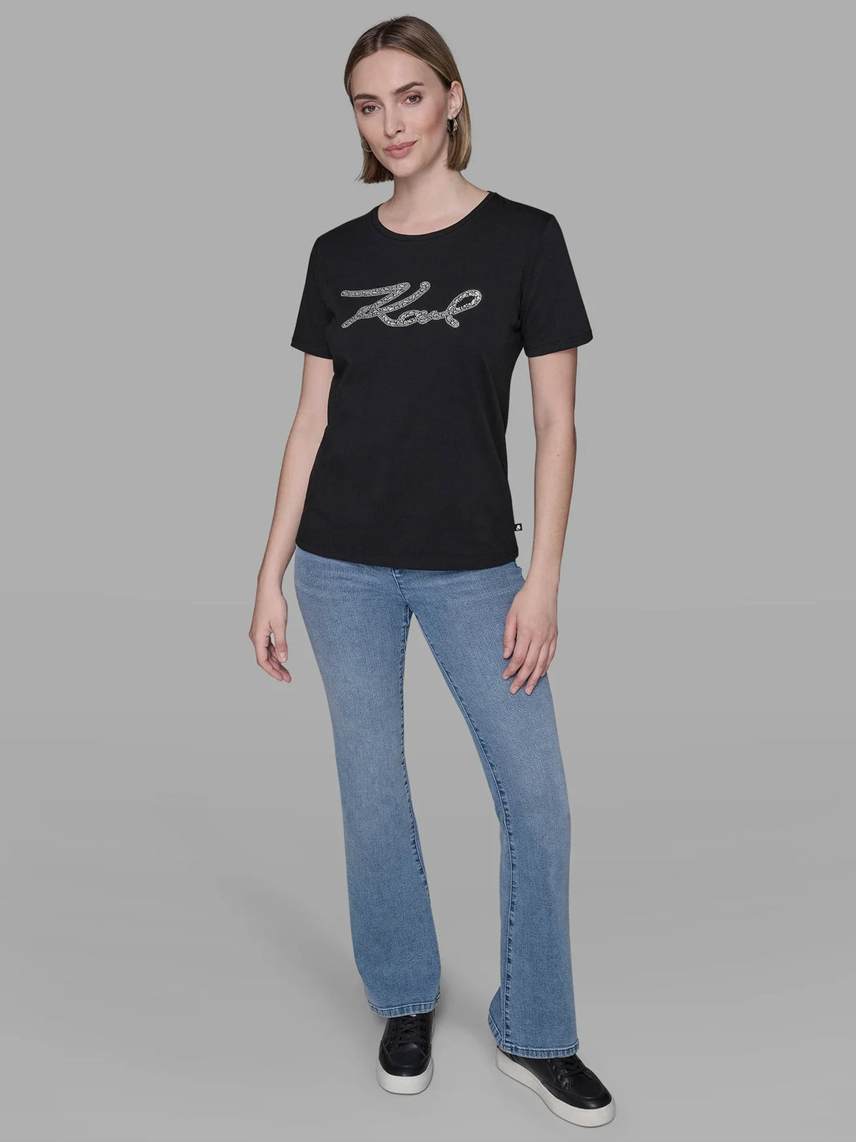 Camiseta Negra Mujer Karl Lagerfeld