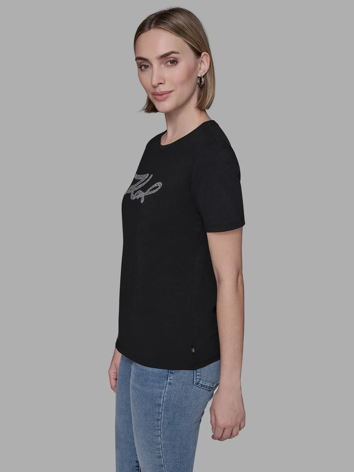 Camiseta Negra Mujer Karl Lagerfeld