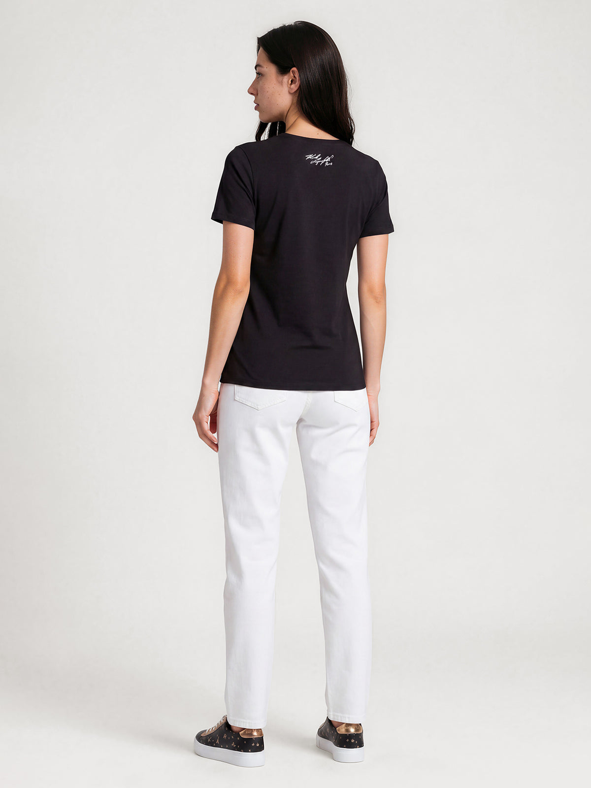 Camiseta Negra Mujer Karl Lagerfeld
