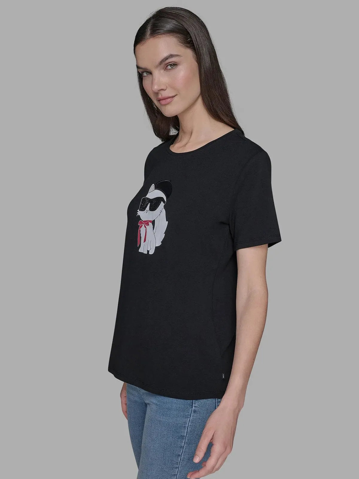 Camiseta Negra Mujer Karl Lagerfeld
