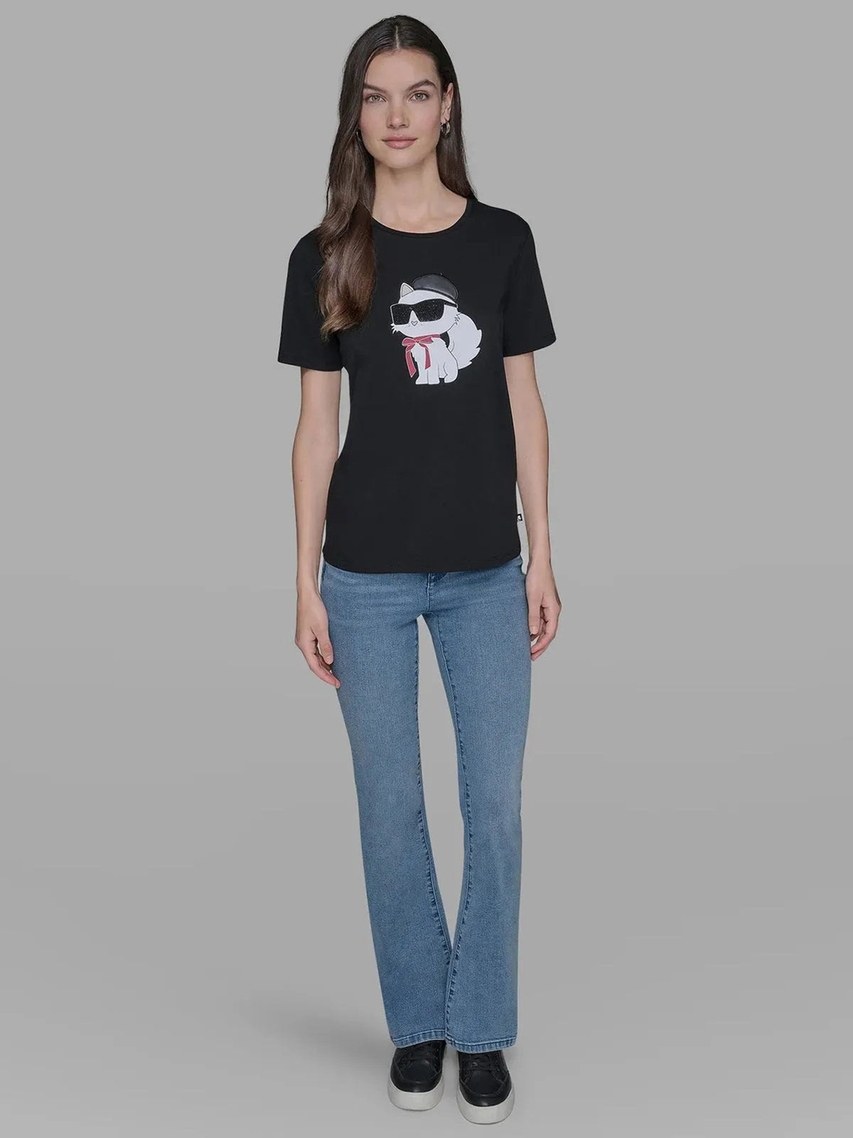 Camiseta Negra Mujer Karl Lagerfeld