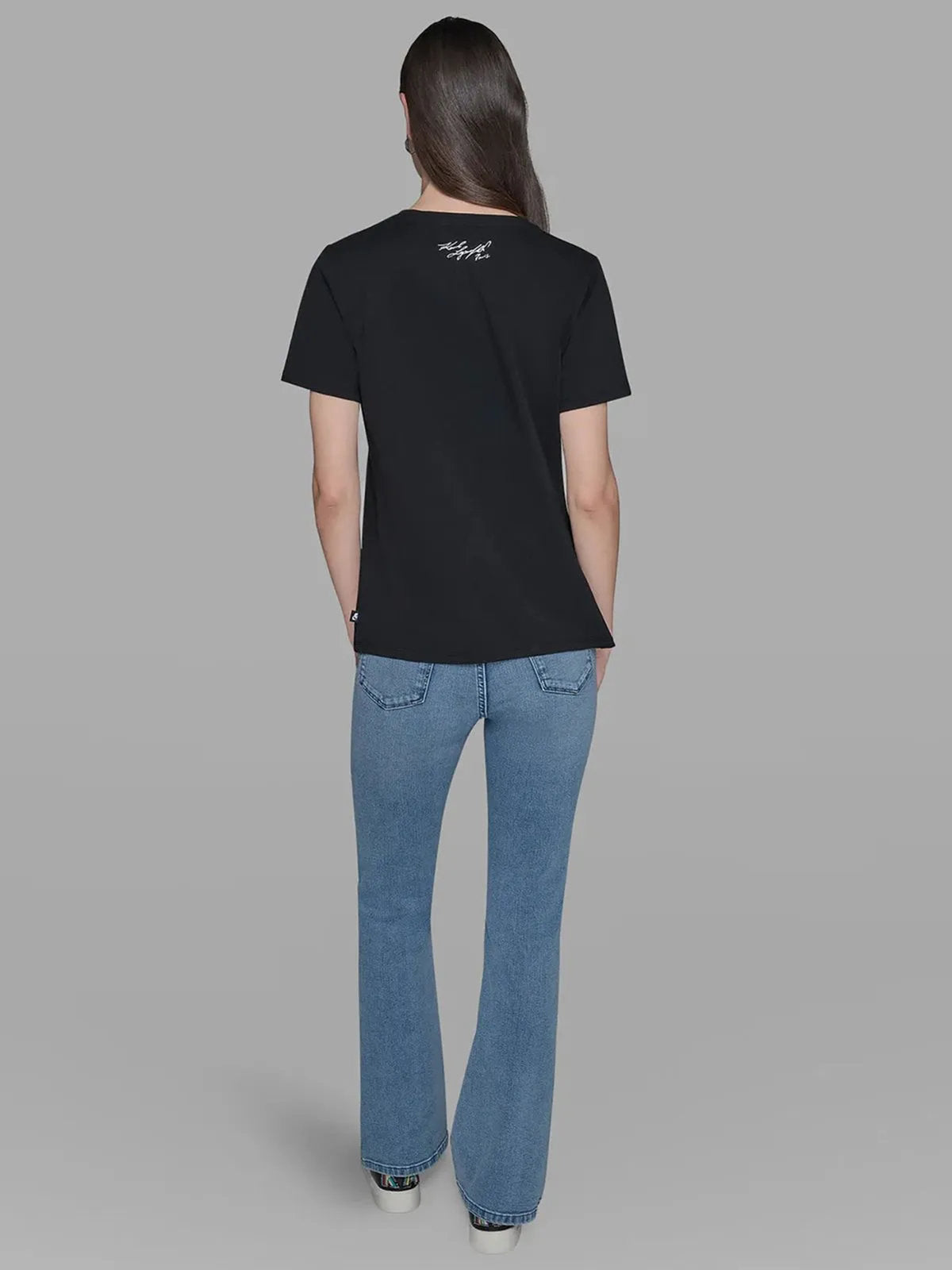 Camiseta Negra Mujer Karl Lagerfeld