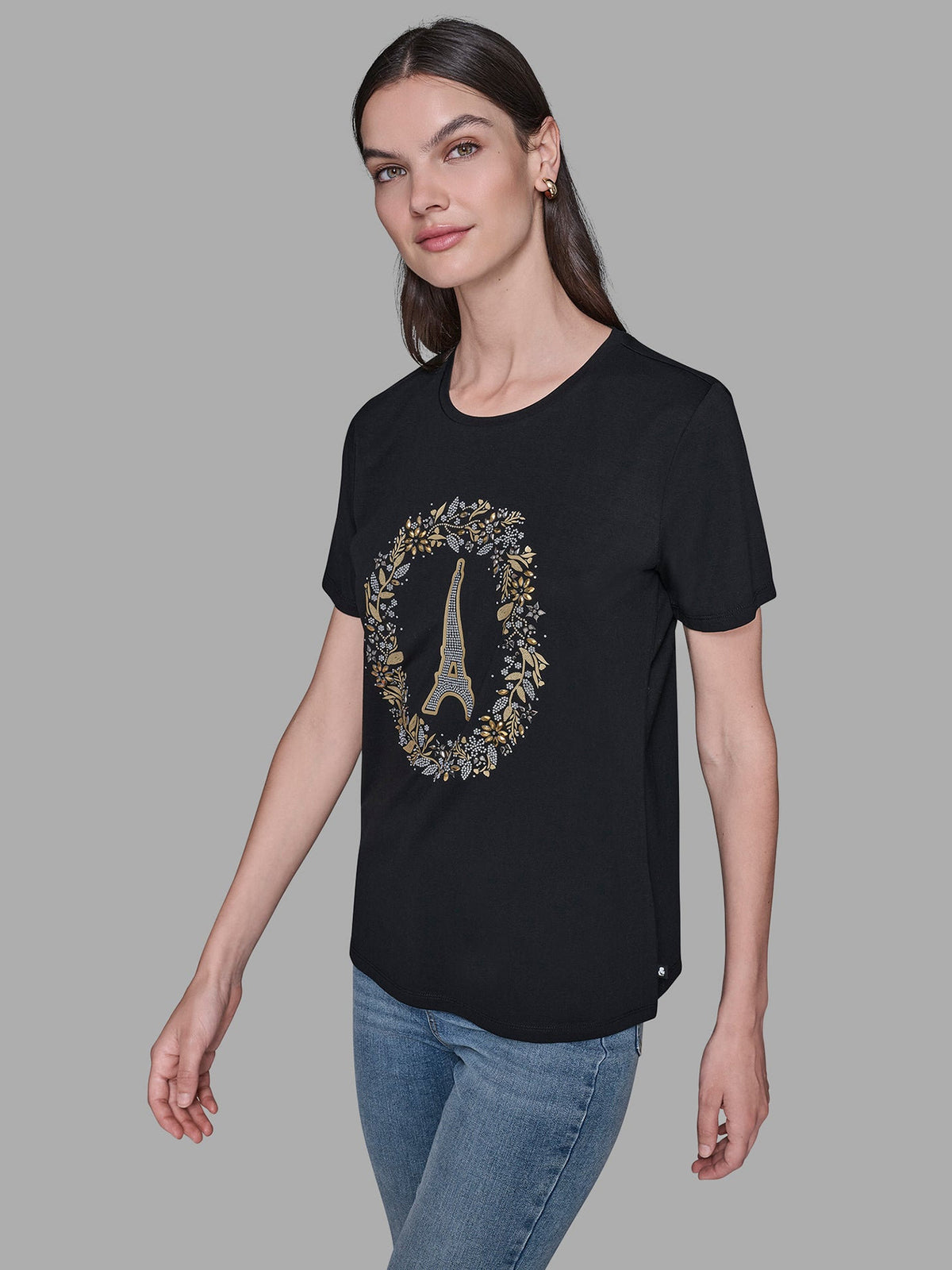 Camiseta Negra Mujer Karl Lagerfeld