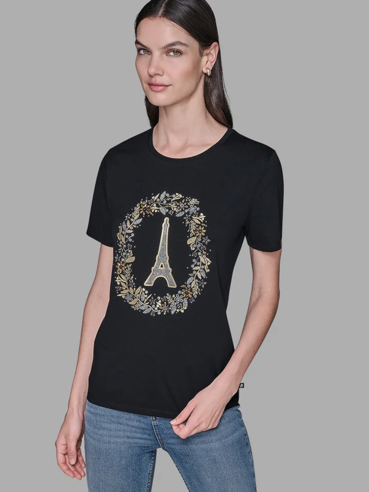 Camiseta Negra Mujer Karl Lagerfeld