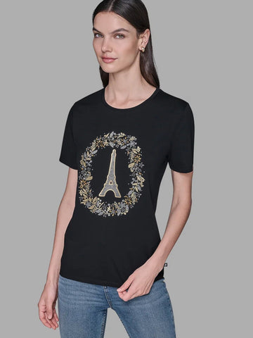 Camiseta Negra Mujer Karl Lagerfeld