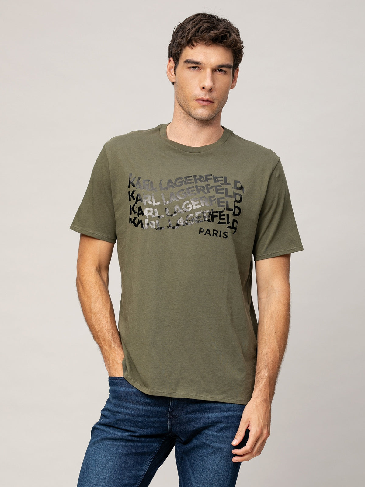 Camiseta Oliva Hombre Karl Lagerfeld