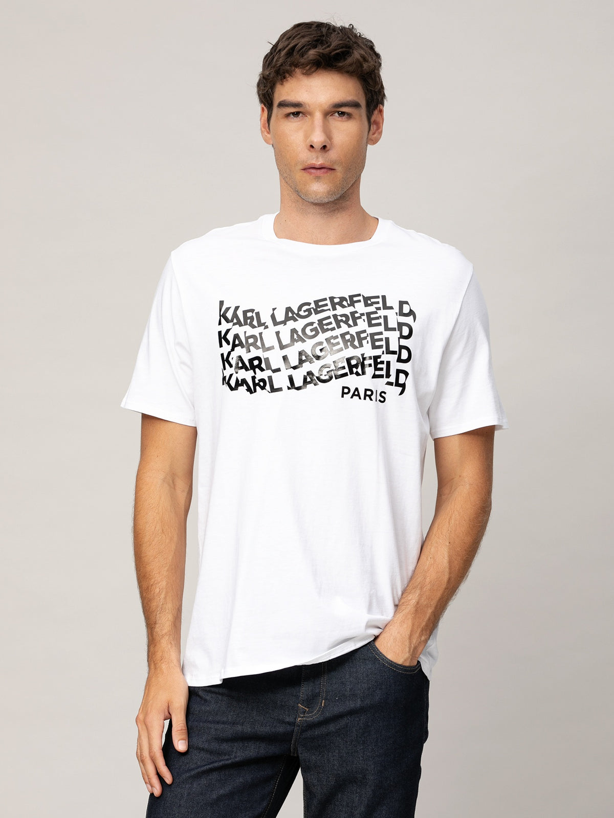 Camiseta Blanca Hombre Karl Lagerfeld