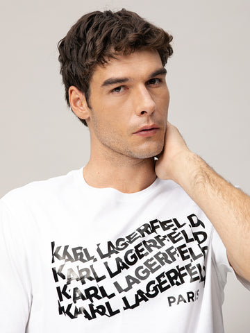 Camiseta Blanca Hombre Karl Lagerfeld