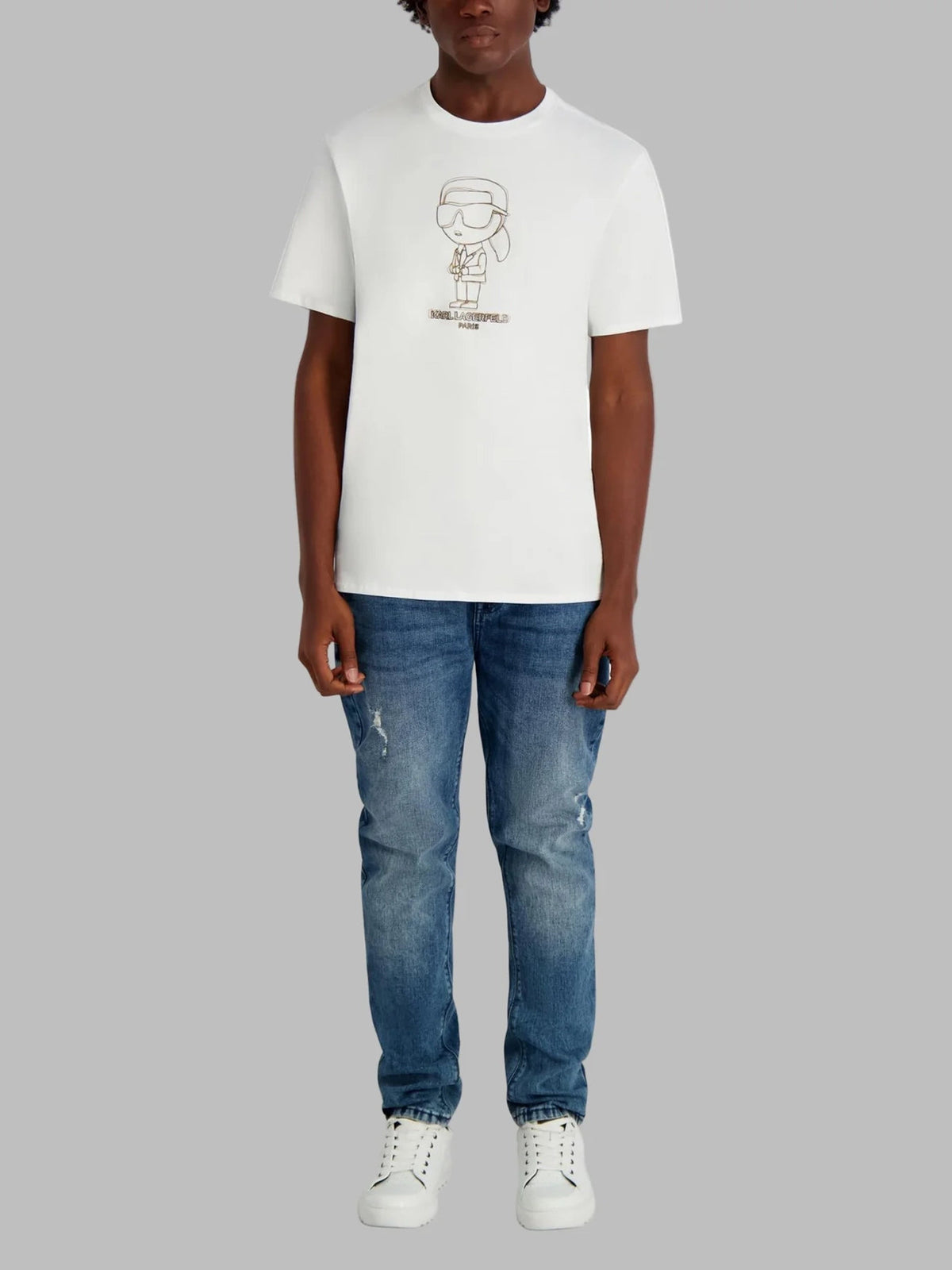 Camiseta Blanca Hombre Karl Lagerfeld