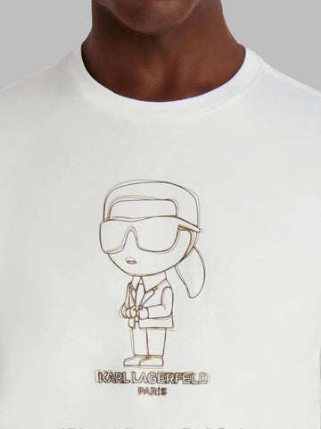 Camiseta Blanca Hombre Karl Lagerfeld