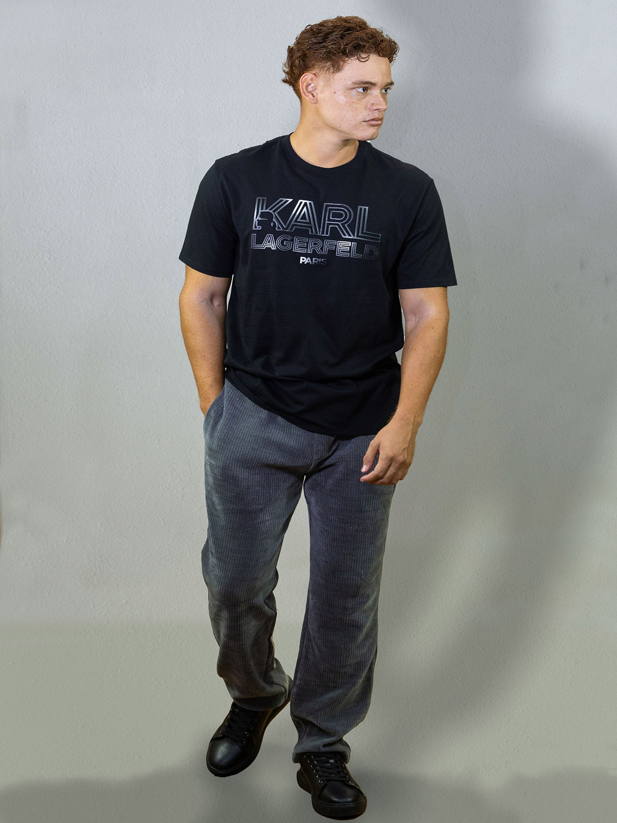 Camiseta Negra Hombre Karl Lagerfeld
