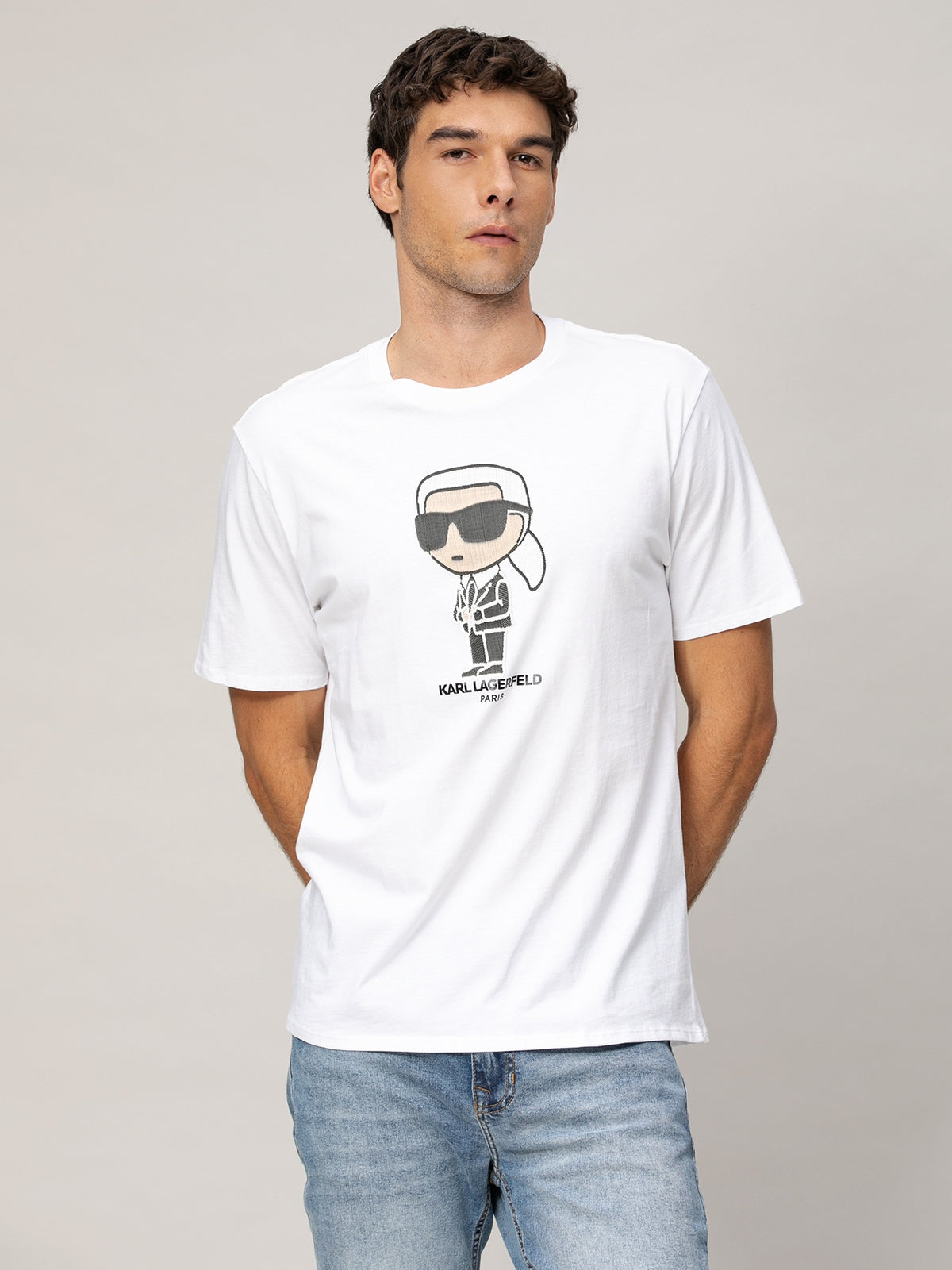 Camiseta Blanca Hombre Karl Lagerfeld