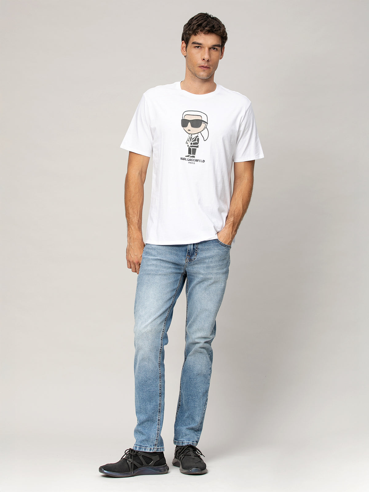 Camiseta Blanca Hombre Karl Lagerfeld