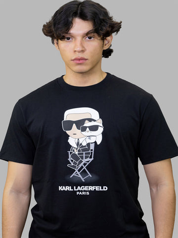 Camiseta Negra Hombre Karl Lagerfeld