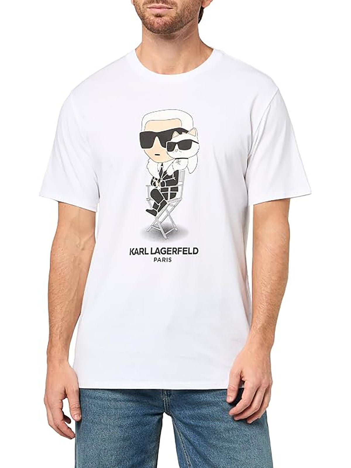 Camiseta Blanca Hombre Karl Lagerfeld