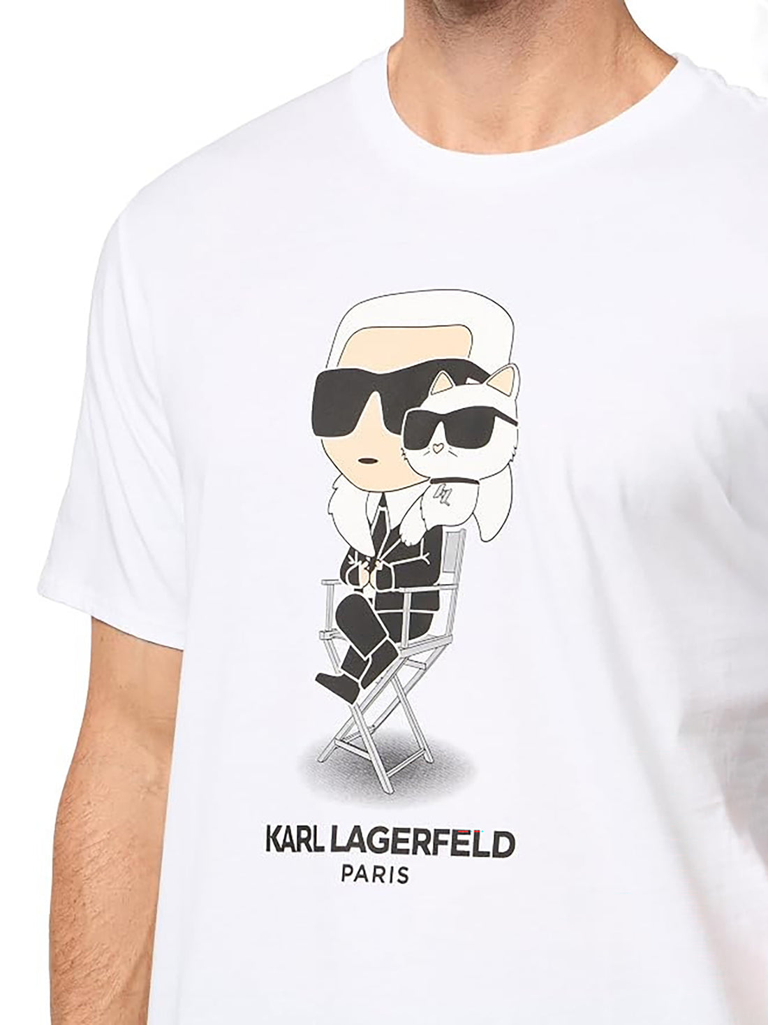 Camiseta Blanca Hombre Karl Lagerfeld
