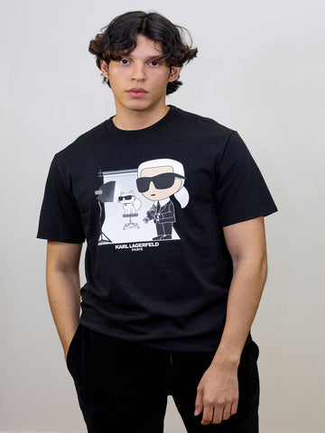 Camiseta Negra Hombre Karl Lagerfeld