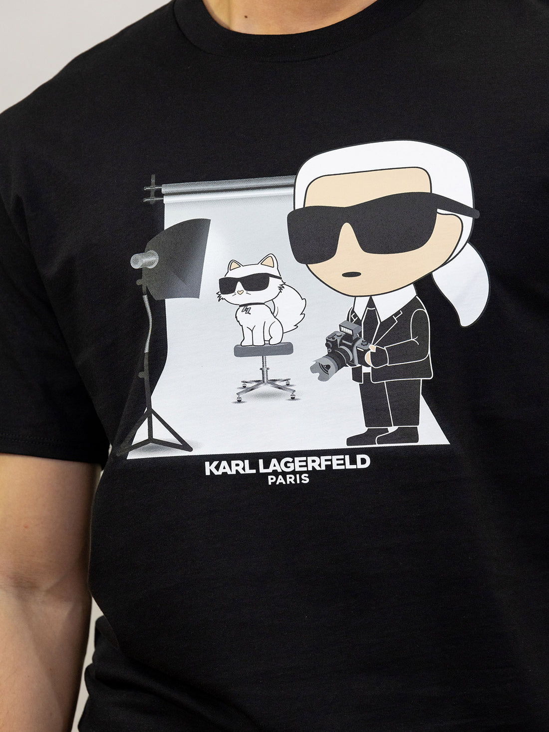 Camiseta Negra Hombre Karl Lagerfeld