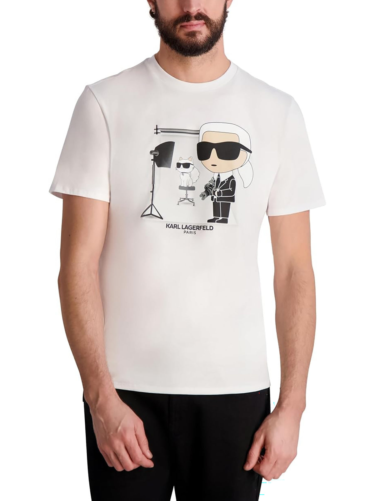 Camiseta Blanca Hombre Karl Lagerfeld