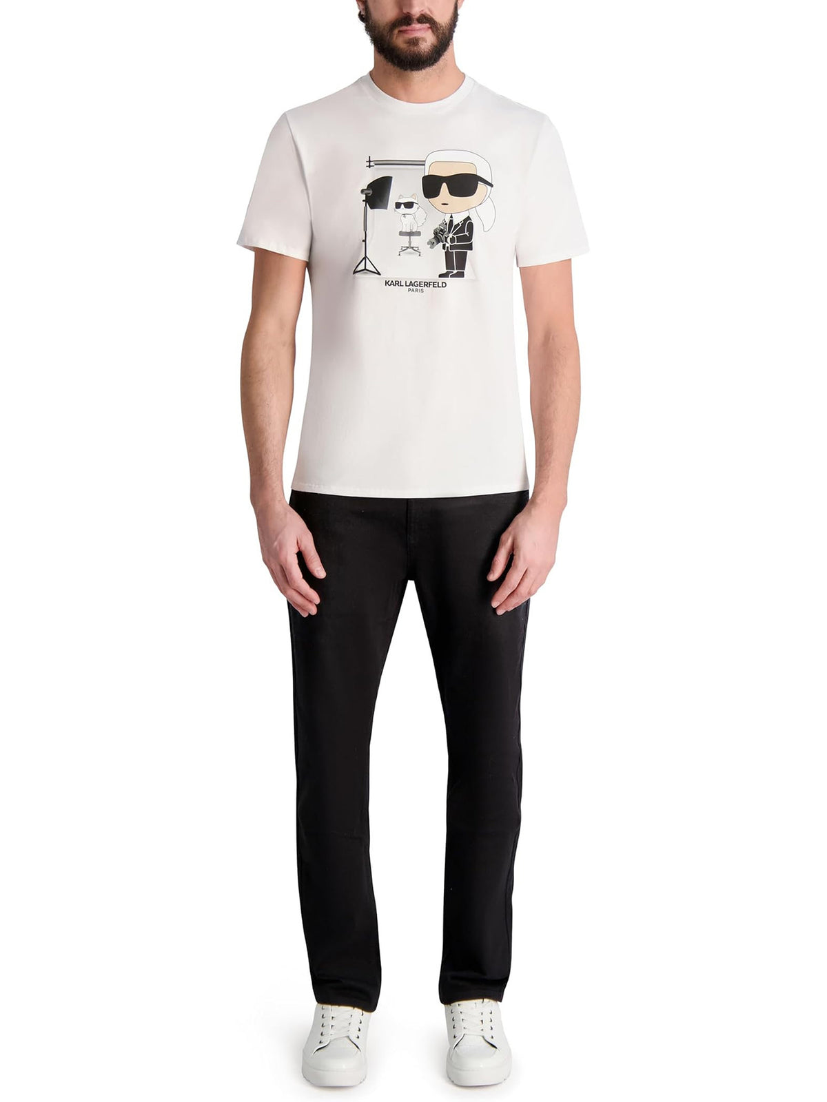 Camiseta Blanca Hombre Karl Lagerfeld