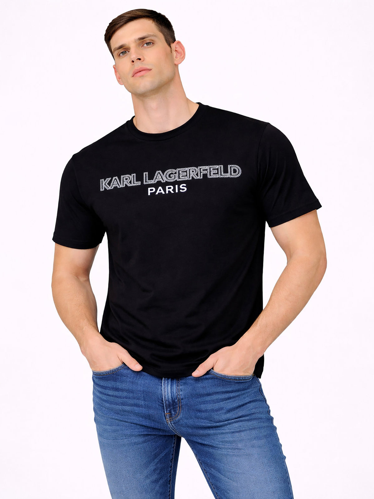 Camiseta Negra Hombre Karl Lagerfeld