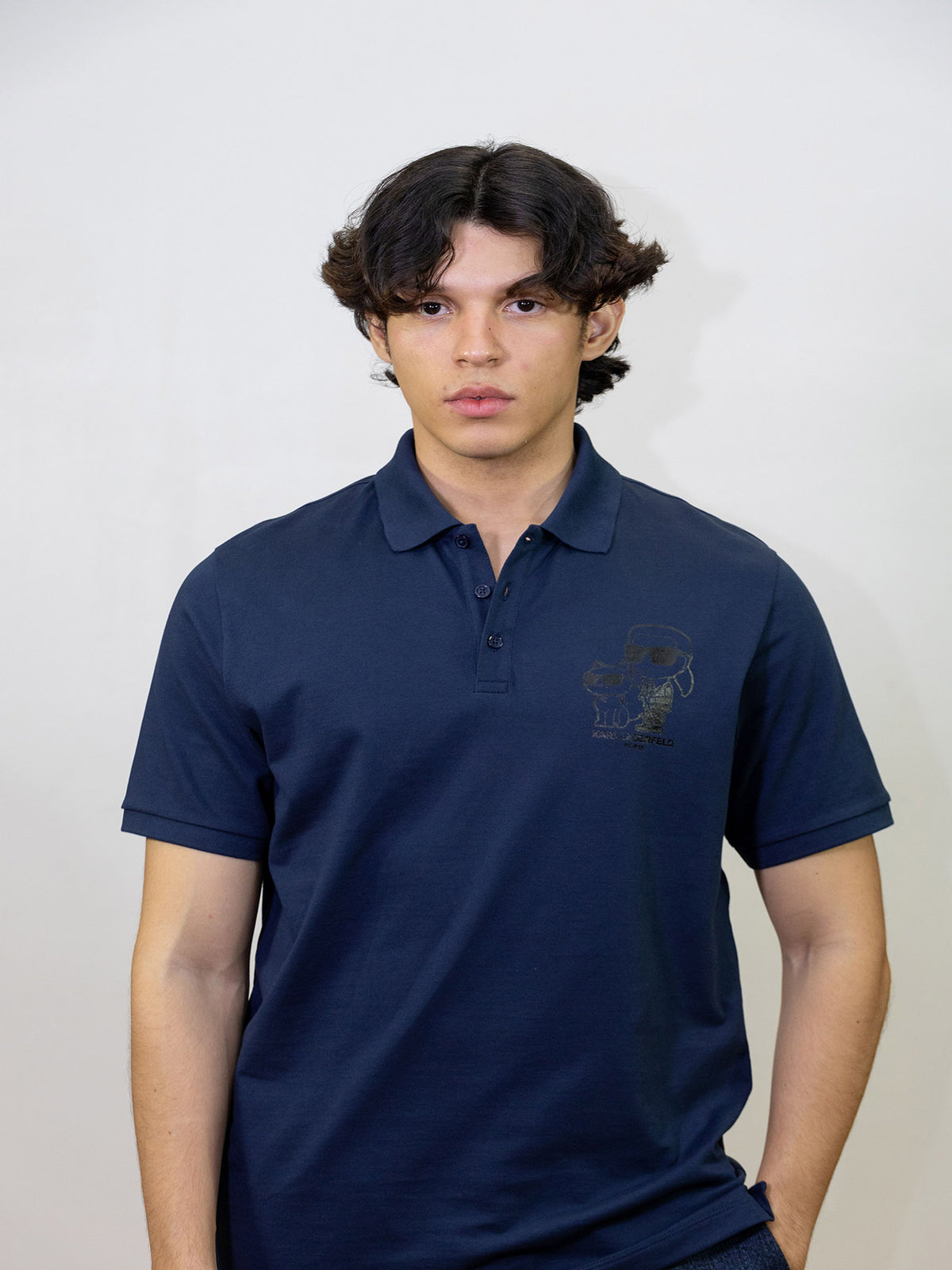 Polo Azul Hombre Karl Lagerfeld