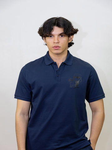 Polo Azul Hombre Karl Lagerfeld