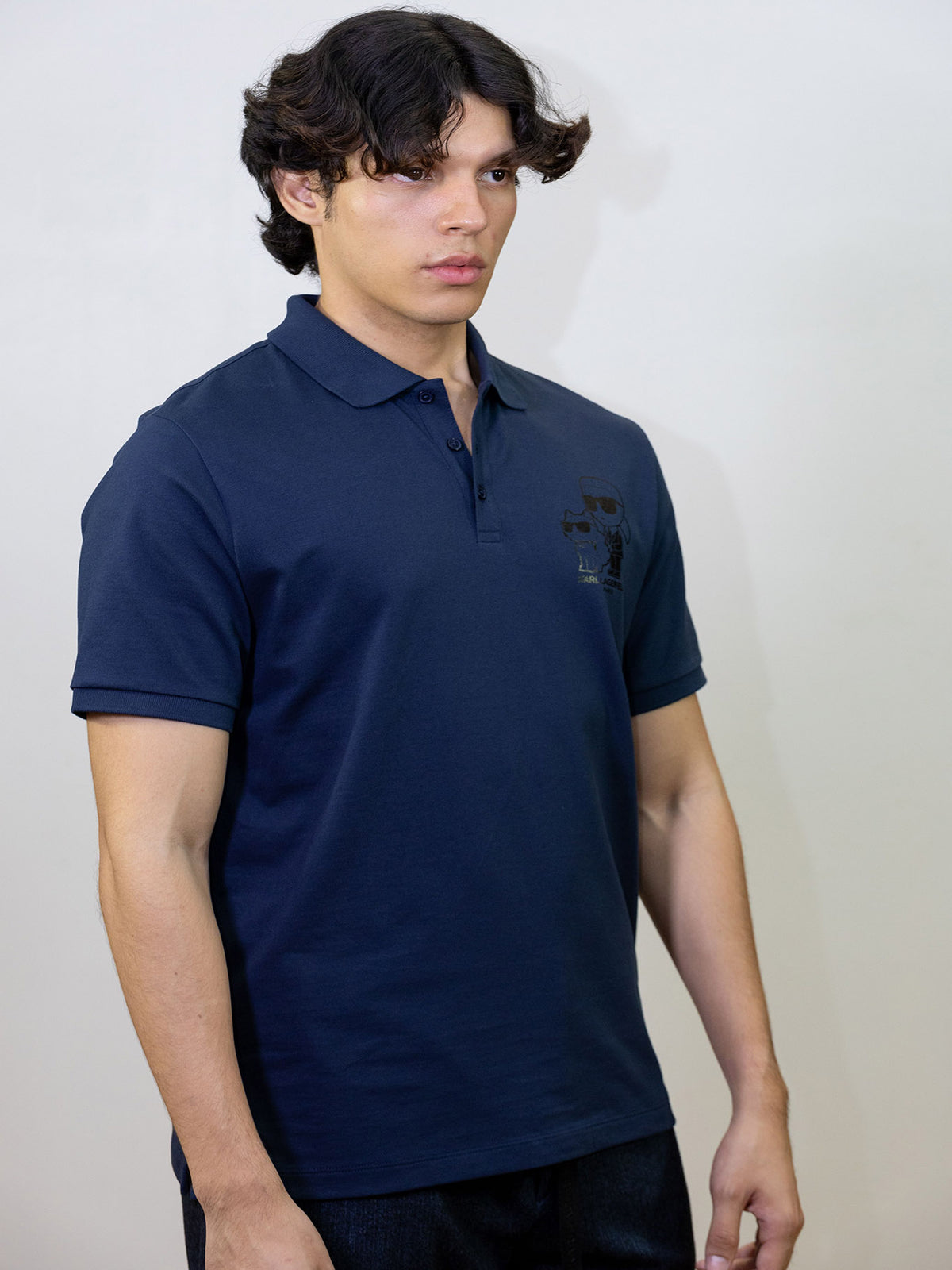 Polo Azul Hombre Karl Lagerfeld