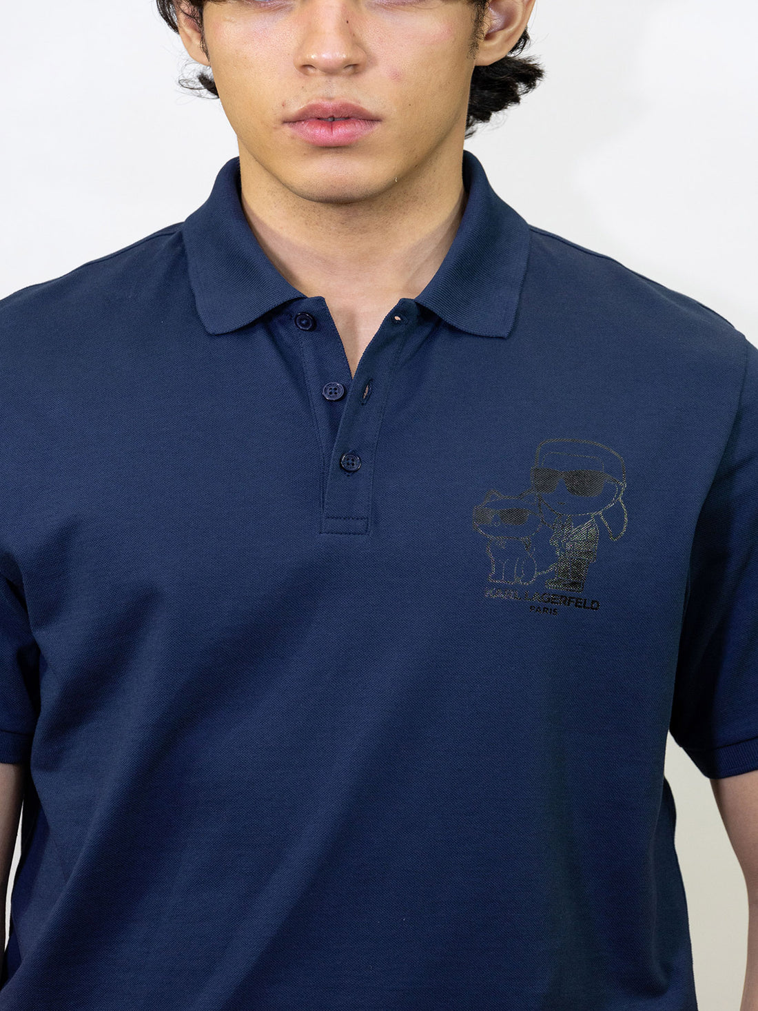 Polo Azul Hombre Karl Lagerfeld