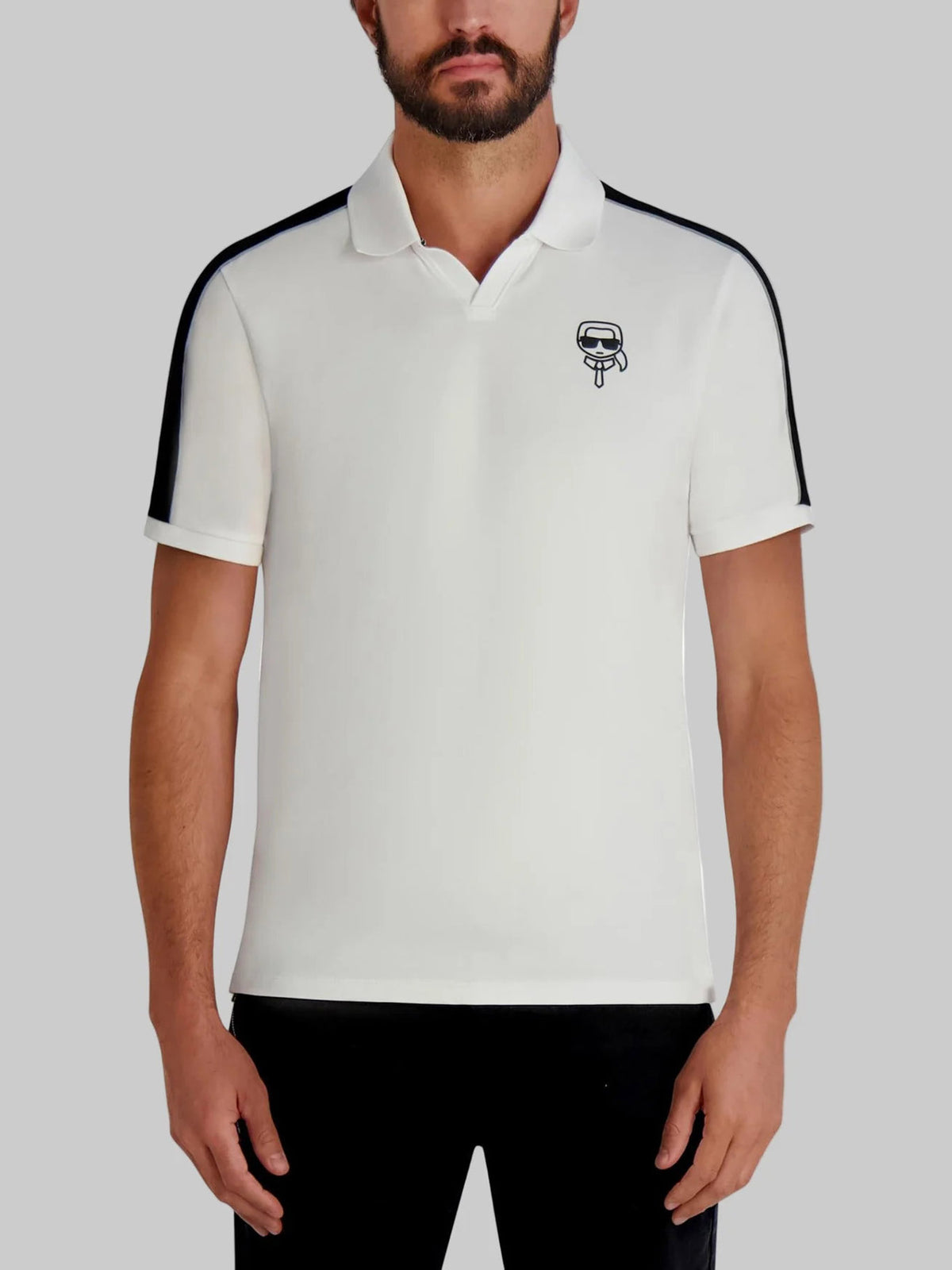 Polo Blanco Hombre Karl Lagerfeld