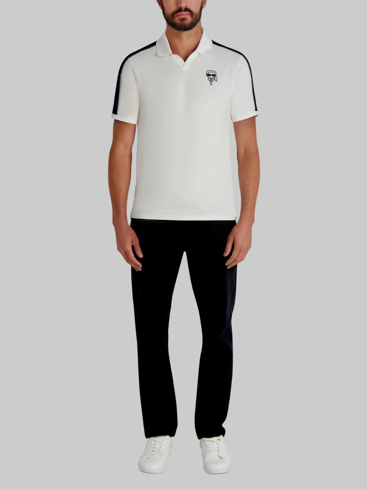Polo Blanco Hombre Karl Lagerfeld