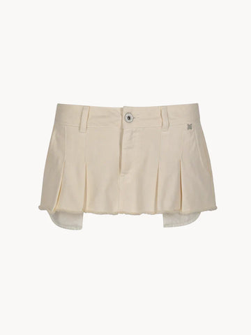 CELĒIT Mini Skirt Ivory Falda