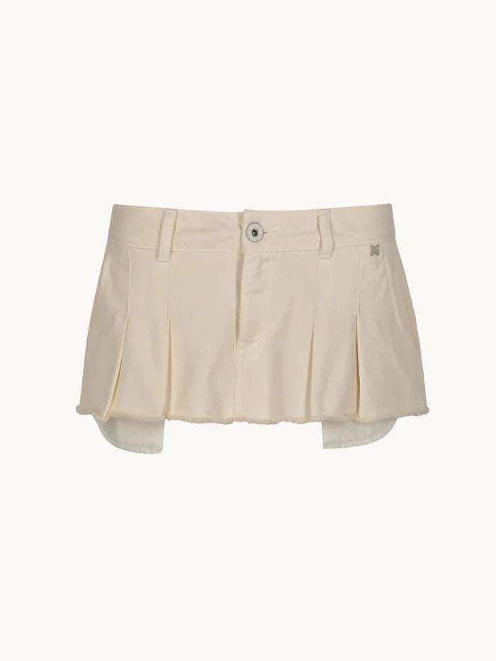 CELĒIT Mini Skirt Ivory Falda