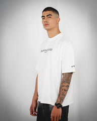 Camiseta Manifesto Oversize Básica Marfil