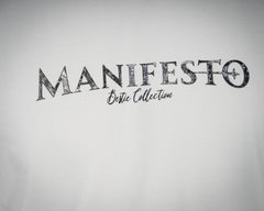 Camiseta Manifesto Oversize Básica Marfil