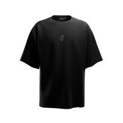 Crew Neck Oversize T-Shirt Black